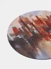 Бронзовый коврик для компьютерной мыши, круглый