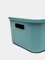 Зеленый корзина для хранения пластиковая с крышкой