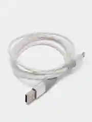 Белый кабель для зарядки светящийся