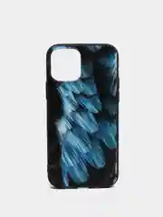 Голубой яркий чехол, цветные принты-картинки iPhone 5S/SE/6/6S/7/8/Plus/X/XS/XR/11/12/Mini/Pro/Max