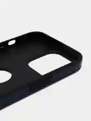 Темно-синий чехол для iPhone 14 / 11 / 12 / 13 Pro Max Plus кожаный на айфон про макс