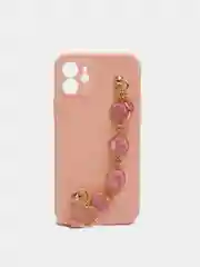 Пудровый чехол для iPhone 11 / 12 сердце SilikonCase
