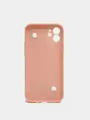 Пудровый чехол для iPhone 11 / 12 сердце SilikonCase
