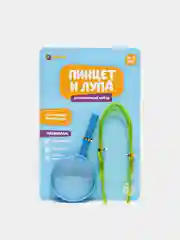 Набор для обучения пинцет и лупа по методике "Монтессори"