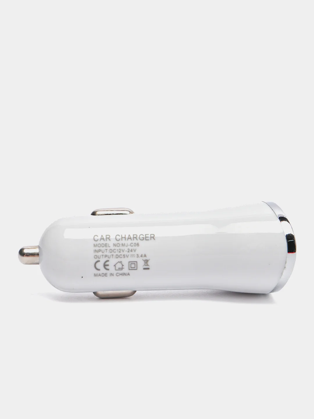 Автомобильное зарядное устройство, 2 USB, 5В, 3.4 А, шнур micro USB