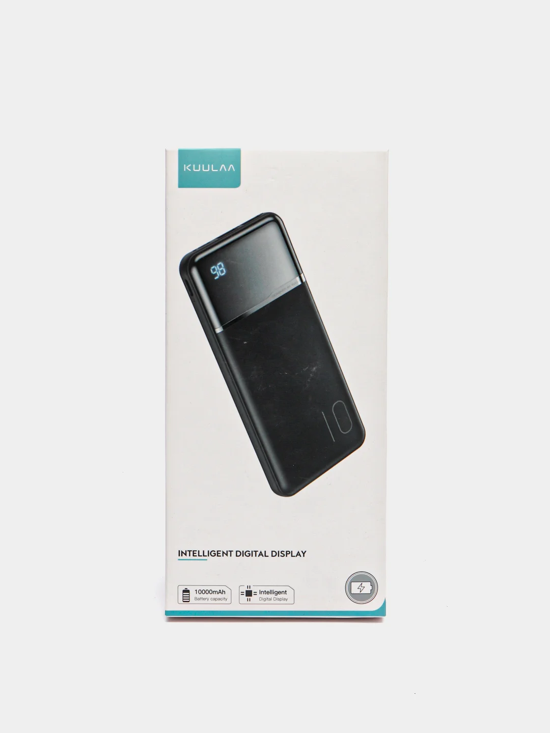 Черный внешний аккумулятор PowerBank KUULAA, 10000 mAh