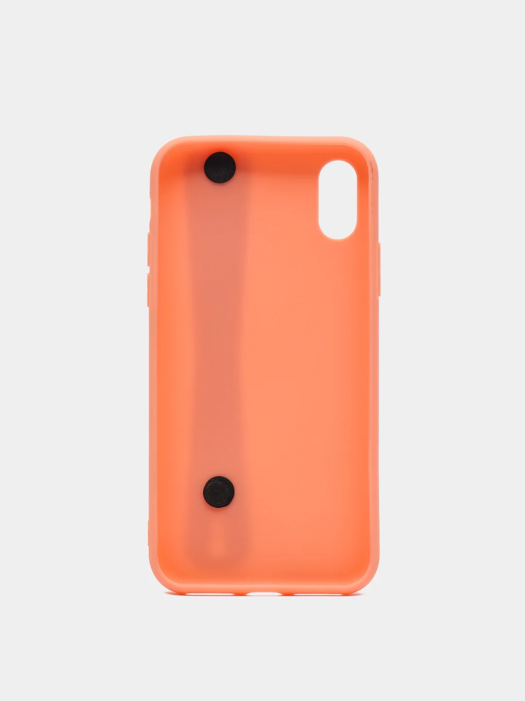 Коралловый чехол для Apple iPhone X / XS, силиконовый, с ручкой