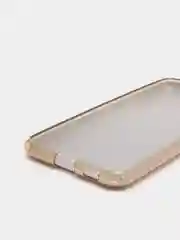 Золотой чехол для Samsung S21FE Многослойный с блёстками