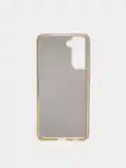 Золотой чехол для Samsung S21FE Многослойный с блёстками