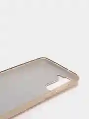 Золотой чехол для Samsung S21FE Многослойный с блёстками