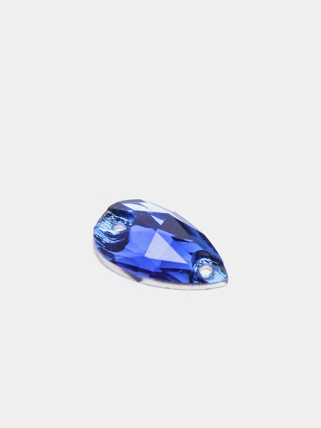 Синий стразы пришивные капля Capri blue, синий