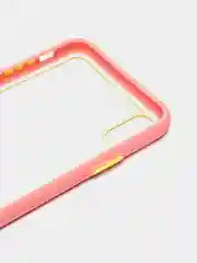 Розовый чехол силиконовый на iPhone XS Max с прозрачной задней панелью, mobios