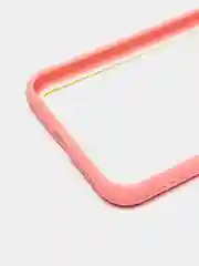 Розовый чехол силиконовый на iPhone XS Max с прозрачной задней панелью, mobios