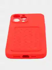 Красный чехол с карманом для карты и мягкой вставкой для iPhone 13, 13 Pro, 13 Pro Max