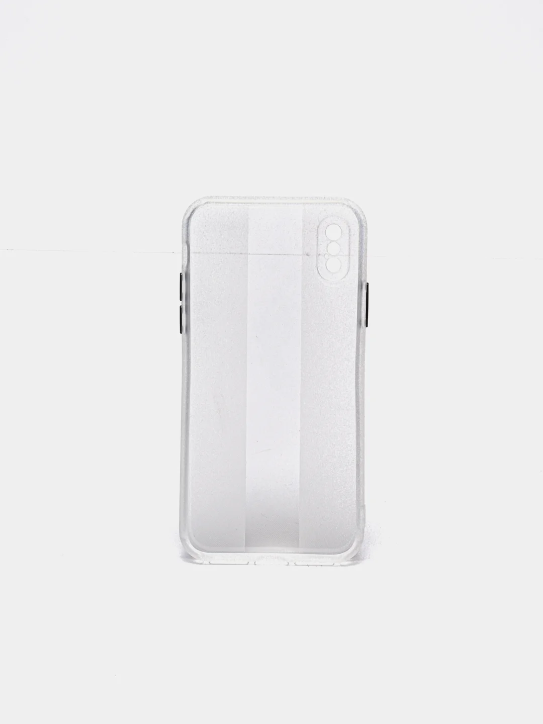 Белый чехол на iPhone X, XS, 1,5 мм Плотный цветной