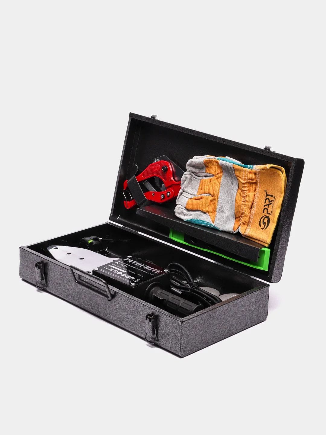 Аппарат для сварки пластиковых труб FAVOURITE PC 3121, 2100 Вт, насадки 6 шт, 50-300 оС