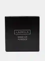 Белый пудра матирующая минеральная со спонжем Lamelia, рассыпчатая