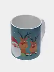 Розовый новогодняя кружка