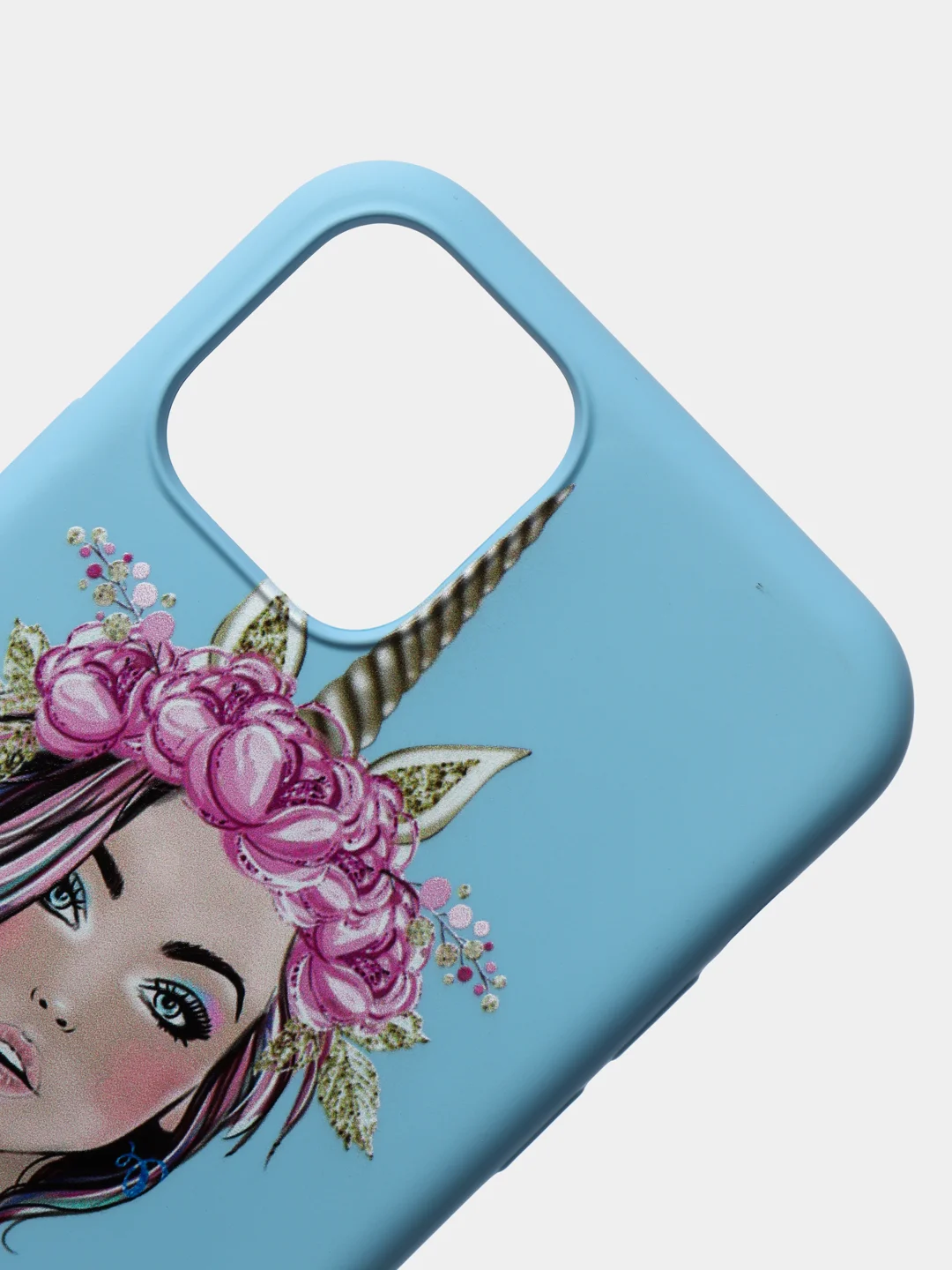 Голубой чехол для iPhone 11 Pro, бархатный