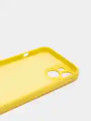 Желтый чехол iPhone 13 Pro Max, силиконовый на айфон про макс