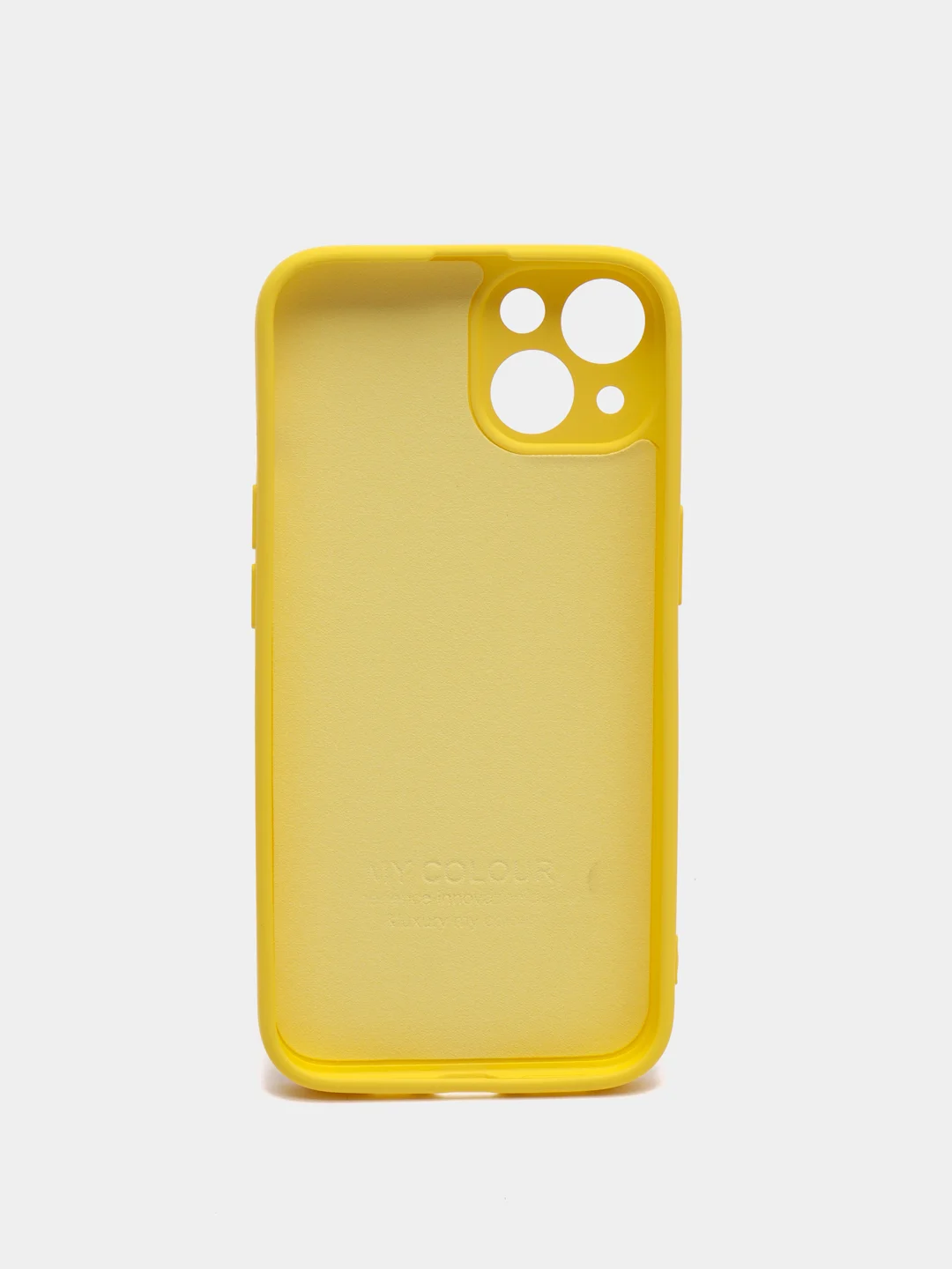 Желтый чехол iPhone 13 Pro Max, силиконовый на айфон про макс