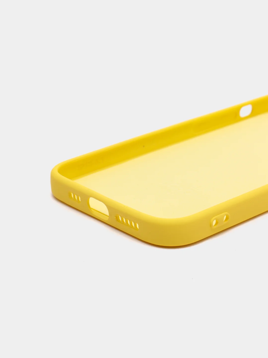Желтый чехол iPhone 13 Pro Max, силиконовый на айфон про макс