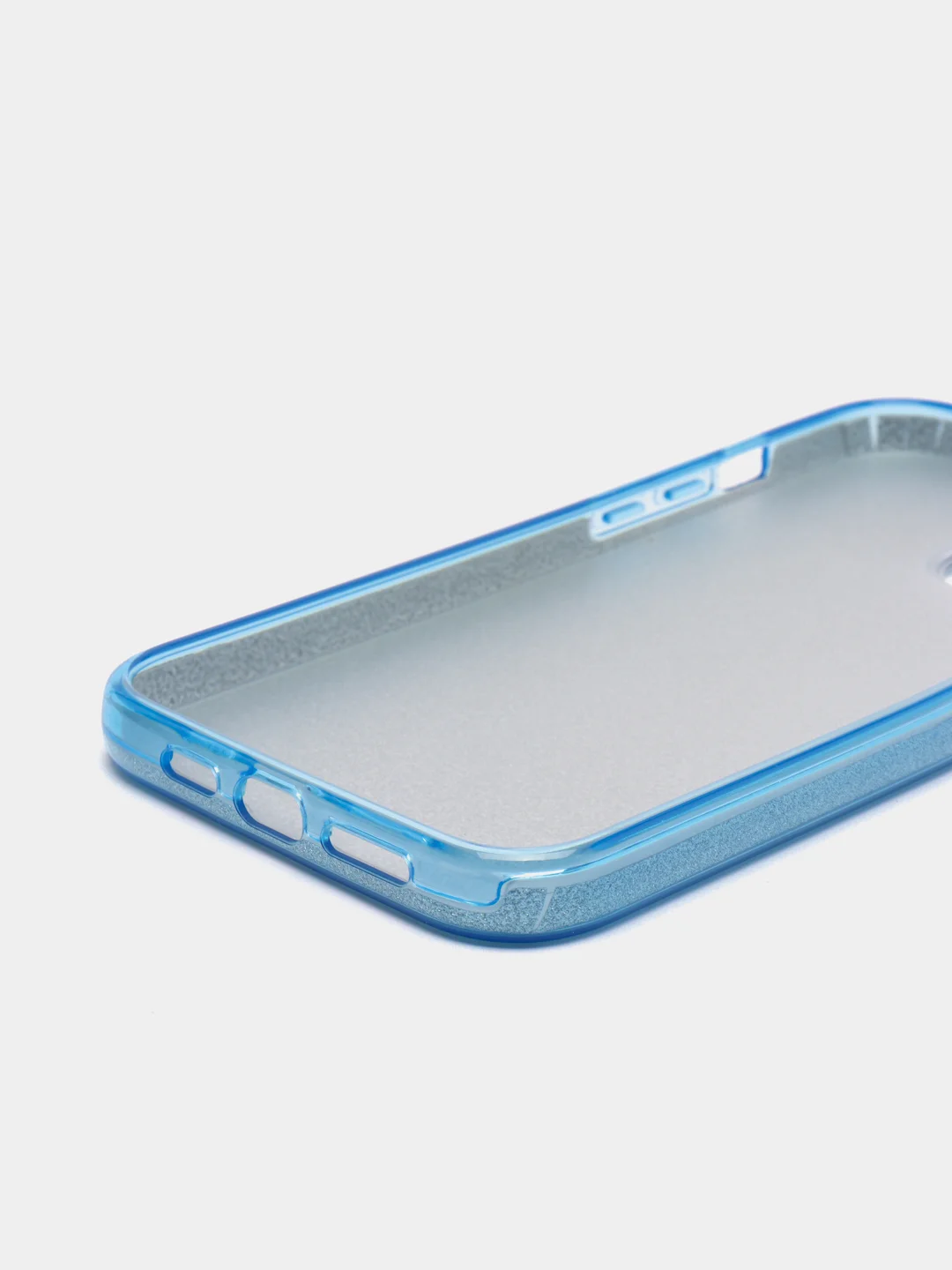 Голубой чехол для iPhone 12, 12 Pro 13 Pro Max 13 mini 14 Pro Max 15 Pro Max блестящий сияющий
