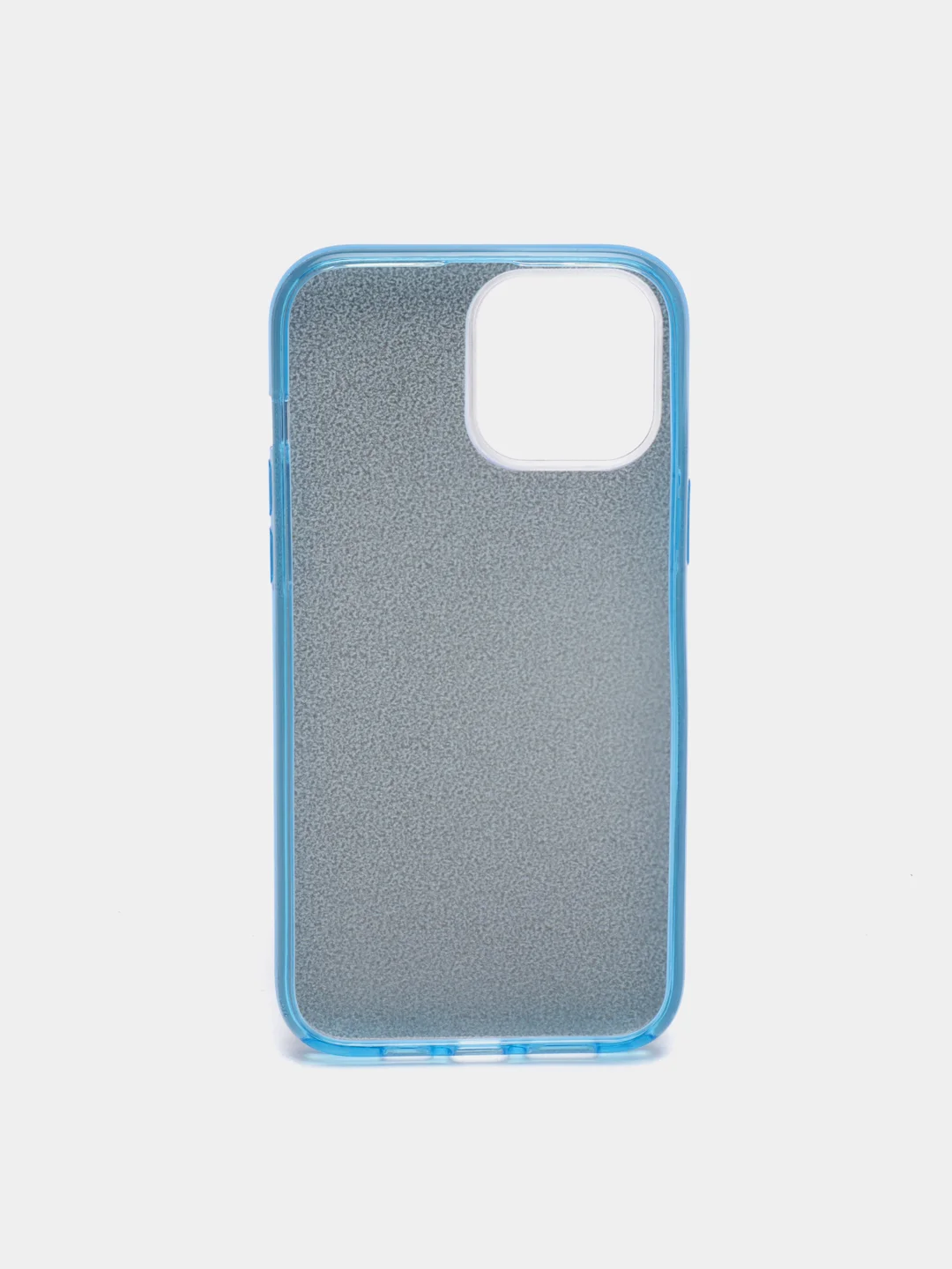 Голубой чехол для iPhone 12, 12 Pro 13 Pro Max 13 mini 14 Pro Max 15 Pro Max блестящий сияющий