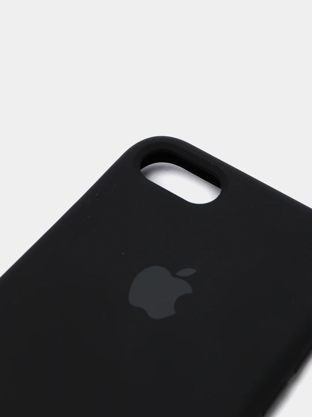 Черный чехол Silicone case для iPhone 7/ 8/ SE 2020, силиконовый