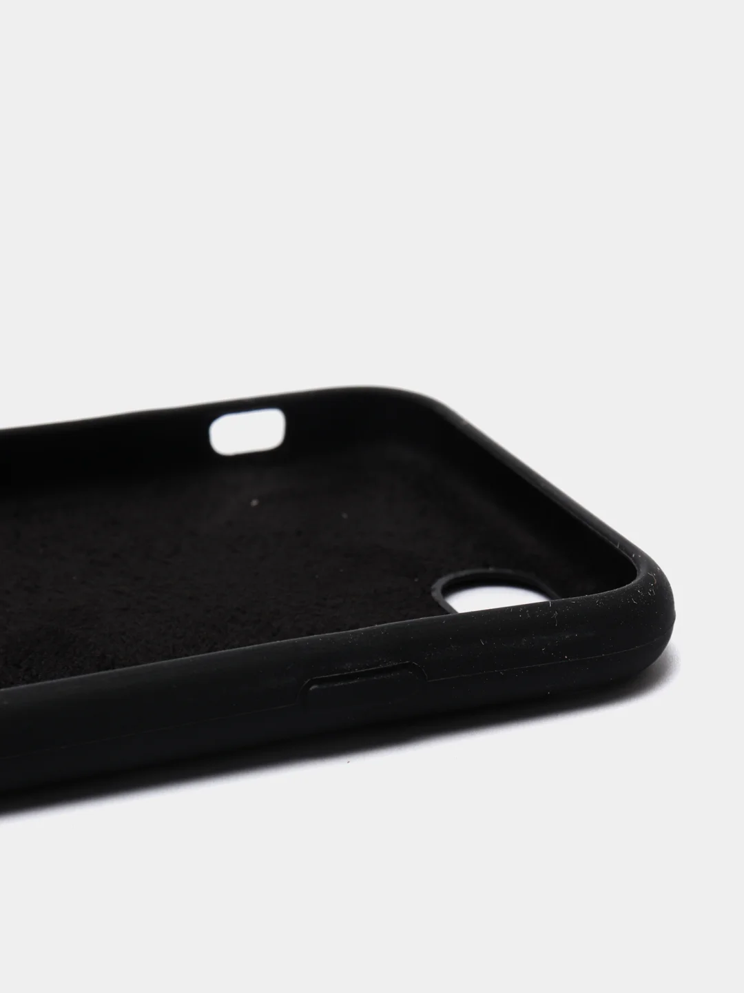Черный чехол Silicone case для iPhone 7/ 8/ SE 2020, силиконовый