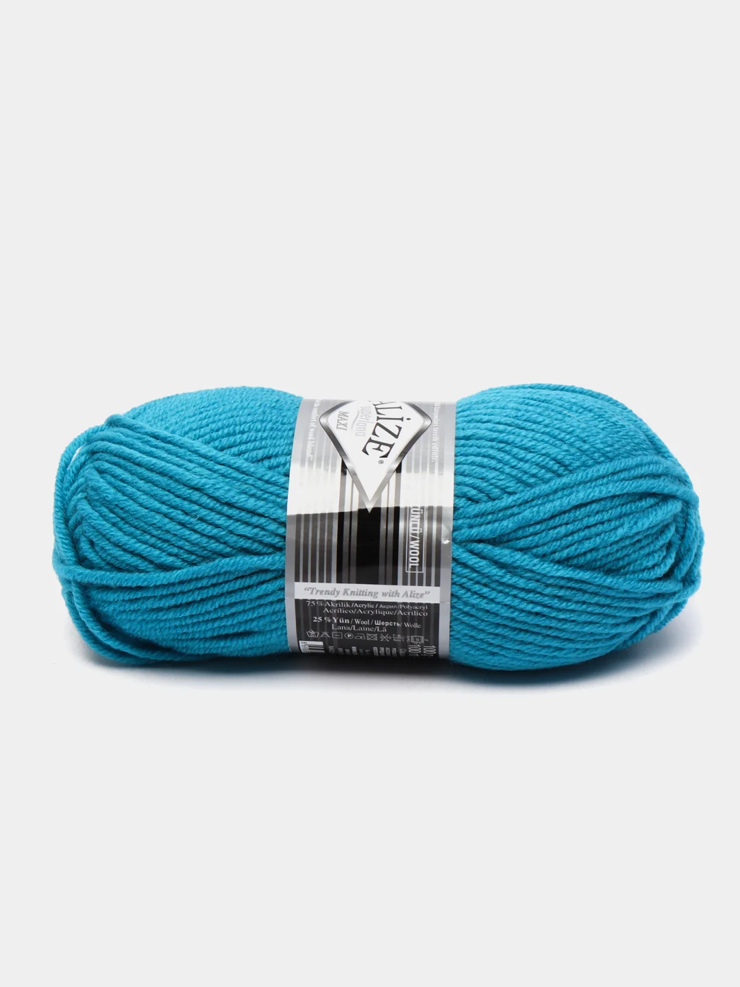 Тёмно-бирюзовый пряжа Alize Superlana Maxi 75% Акрил 25% Шерсть 100г 100м (Часть 2)