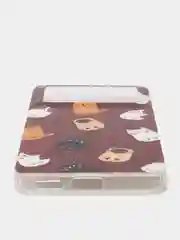 Тёмно-коричневый чехол Xiaomi Poco X4 Pro, Сяоми Поко Х4 Про, с рисунком