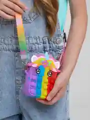 Красный сумка детская 3 в 1, антистресс Pop It