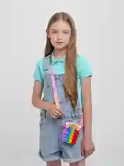 Красный сумка детская 3 в 1, антистресс Pop It