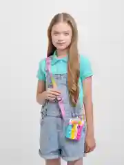 Голубой сумка детская 3 в 1, антистресс Pop It