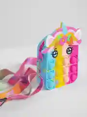 Голубой сумка детская 3 в 1, антистресс Pop It