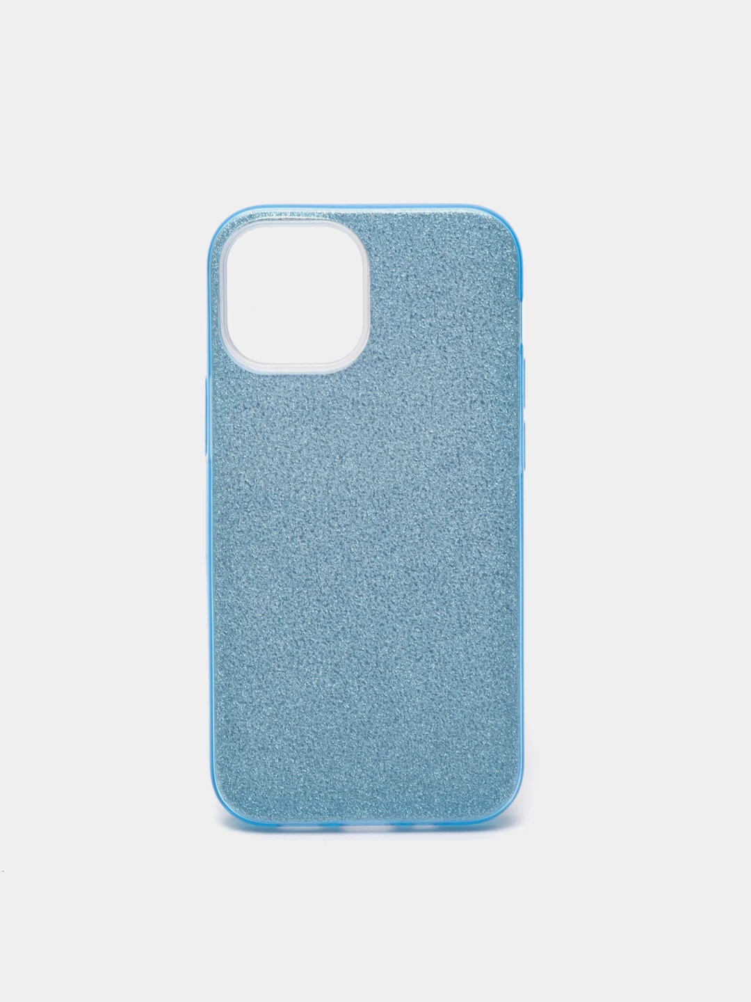 Голубой чехол для iPhone 12, 12 Pro 13 Pro Max 13 mini 14 Pro Max 15 Pro Max блестящий сияющий