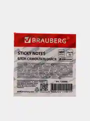 Блок самоклеящийся, стикеры BRAUBERG, "Неоновый", 76 х 76 мм, 400 листов, 8 цветов