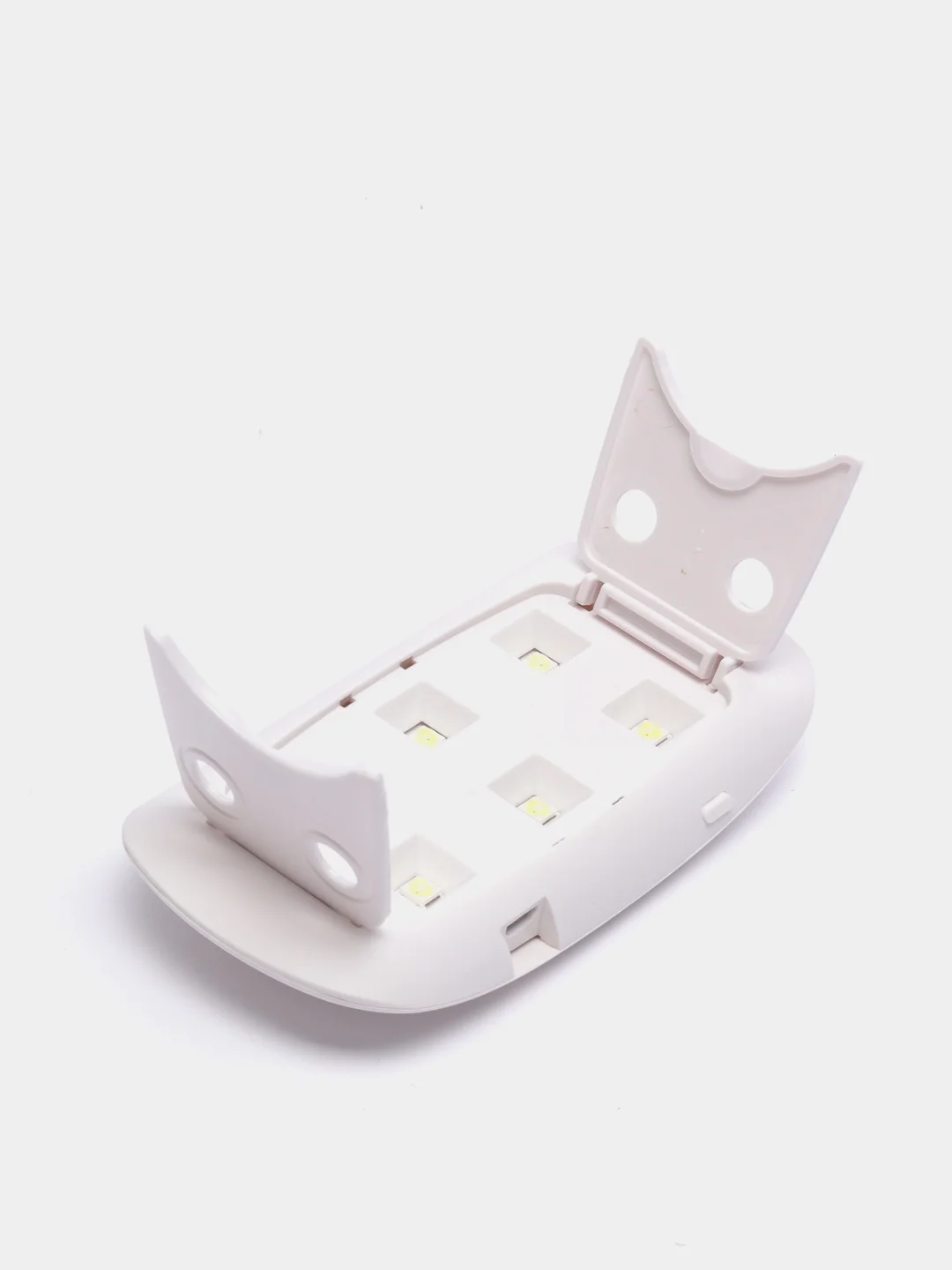Белый led лампа для ногтей, сушки гель-лака SUNMINI 6W портативная