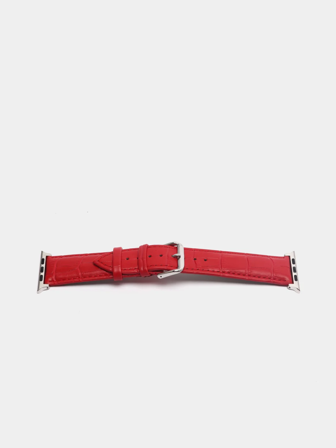 Красный кожаный ремешок для Apple Watch