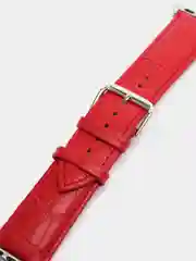 Красный кожаный ремешок для Apple Watch