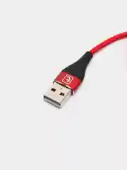 Красный кабель магнитный Twitch 2,4 А+, Micro, Type-C, Lightning, 2 м