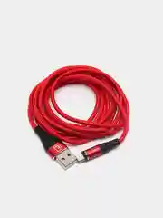 Красный кабель магнитный Twitch 2,4 А+, Micro, Type-C, Lightning, 2 м