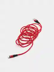 Красный кабель магнитный Twitch 2,4 А+, Micro, Type-C, Lightning, 2 м