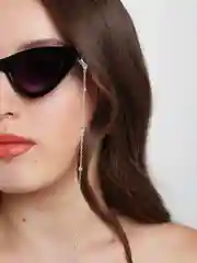 Серебряный цепочка для очков