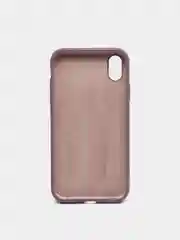 Пурпурный чехол на iPhone X, XS, XR, 7, 8, se, 12, 12 Pro, Mini, Max silicone case, закрытый низ, бархат внутри