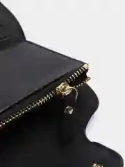 Черный кошелек женский, из замши