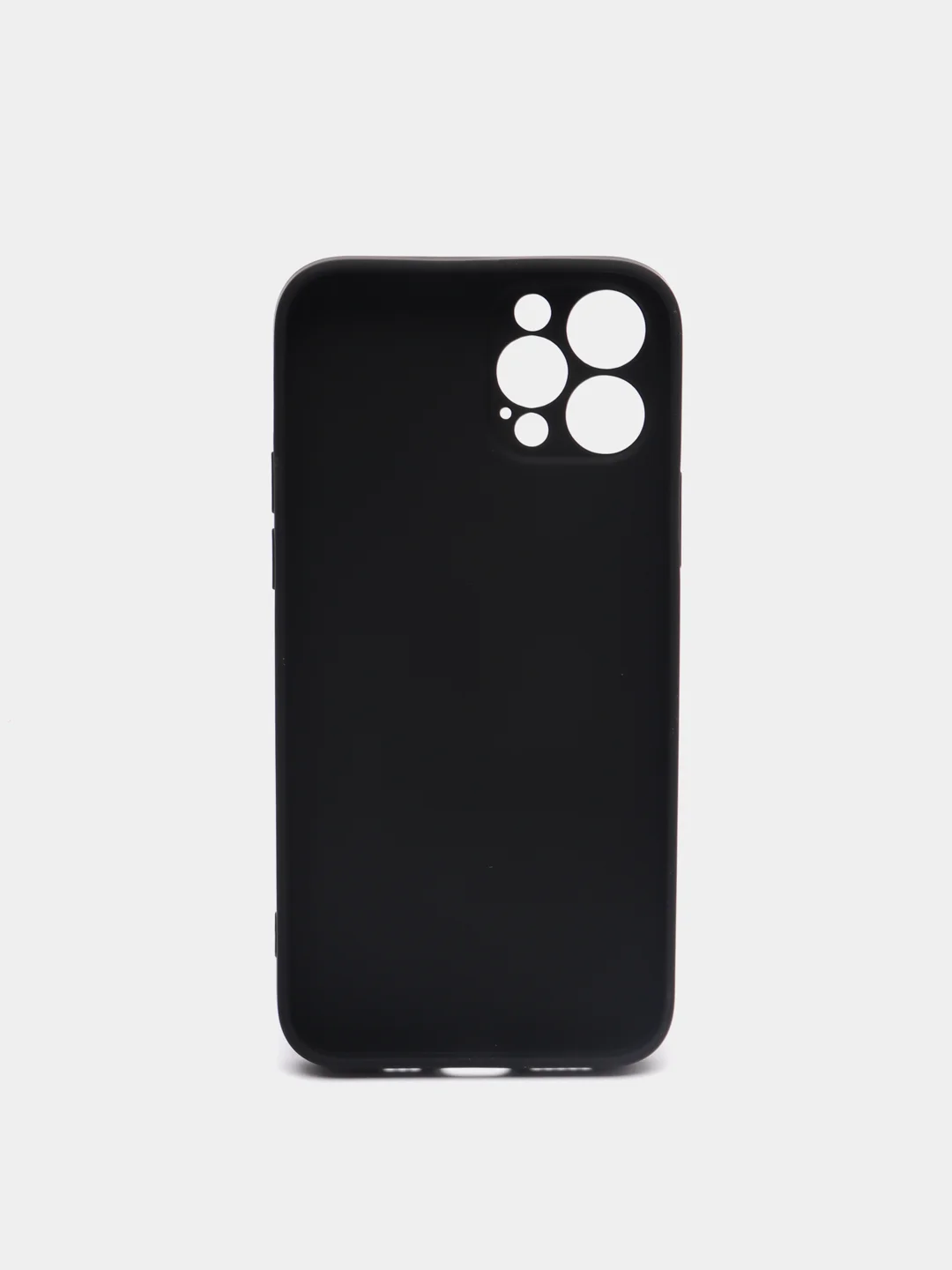 Черный чехол для iPhone Xr/ 11/ 12/ mini/ Pro/ ProMax, силиконовый со стеклянной панелью