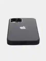 Черный чехол для iPhone Xr/ 11/ 12/ mini/ Pro/ ProMax, силиконовый со стеклянной панелью