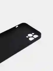 Черный чехол для iPhone Xr/ 11/ 12/ mini/ Pro/ ProMax, силиконовый со стеклянной панелью